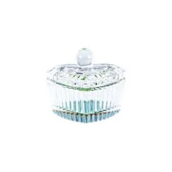 Dappen Dish Glas Mit Deckel -Nagelgeräte Geschäft 4204950
