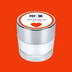 Soak Off Color Gel Neon Red