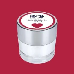 Soak Off Color Gel Vivid Red