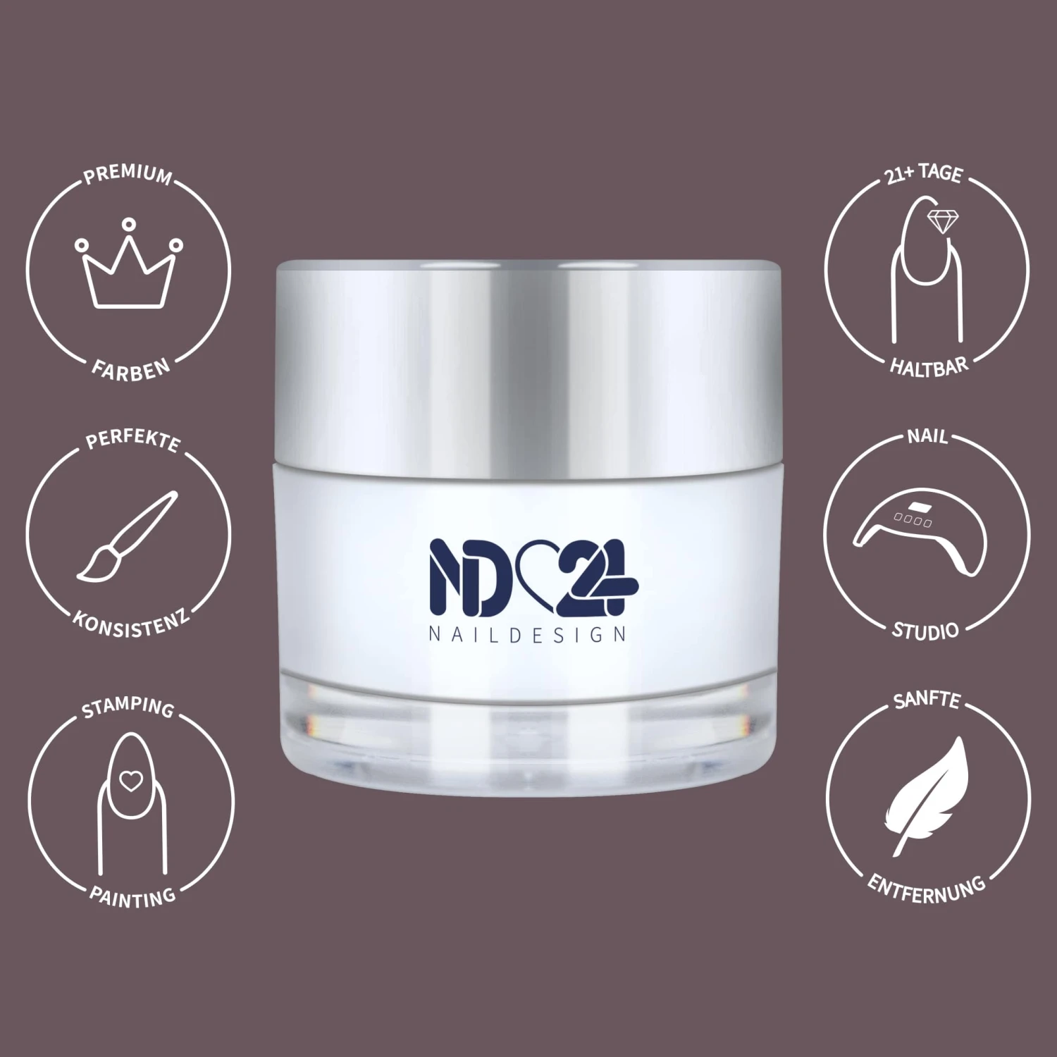 Soak Off Color Gel Rosewood 4 Soak Off Color Gel Rosewood – Bild 2