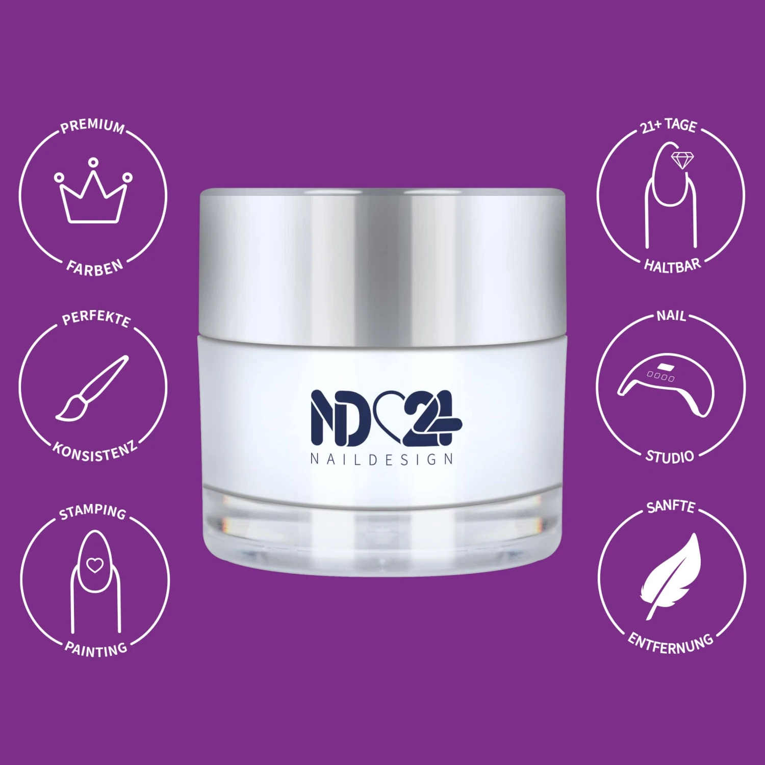 Soak Off Color Gel Lilac 4 Soak Off Color Gel Lilac – Bild 2