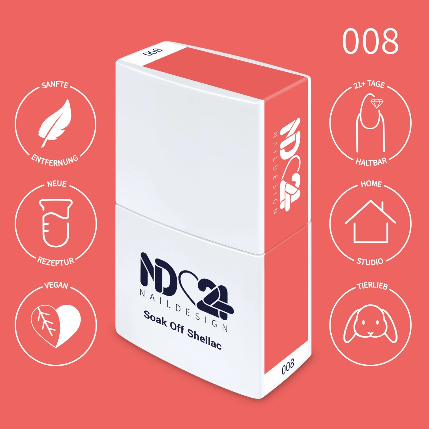 008 Soak Off Shellac Daybreak Delight 4 008 Soak Off Shellac Daybreak Delight – Bild 2