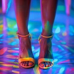 036 Soak Off Shellac Elektric Salmon -Nagelgeräte Geschäft 61P6926036 nd24naildesign 42631 Joyful view from above of a womans feet in 3823ff0d d665 4b18 a99c c6de61dcce83