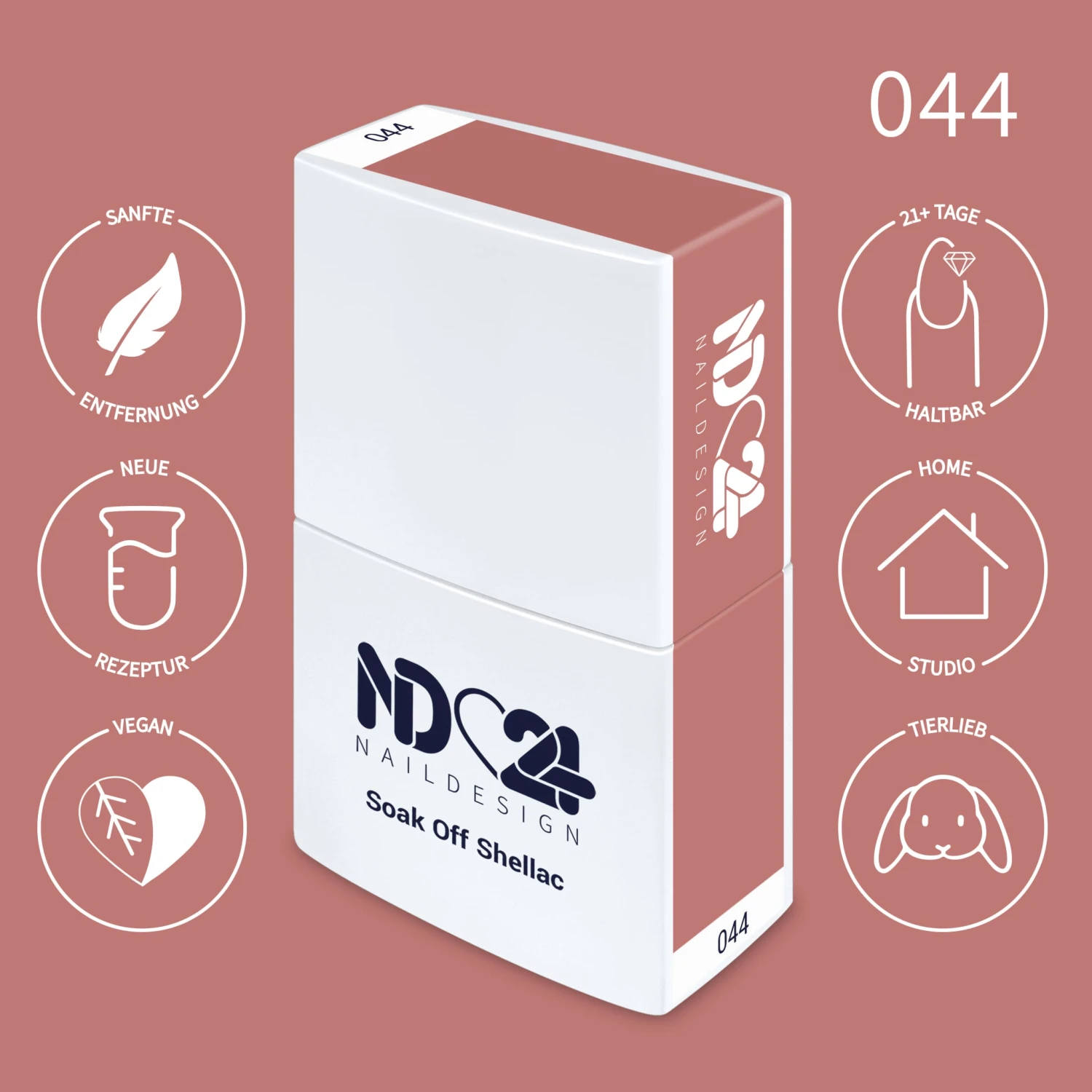 044 Soak Off Shellac Undercover Blush 4 044 Soak Off Shellac Undercover Blush – Bild 2