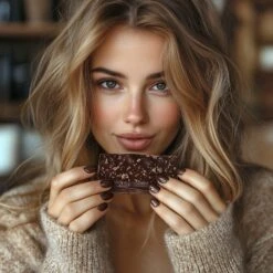 052 Soak Off Shellac Double Choc -Nagelgeräte Geschäft 61P6926052 nd24naildesign 42631 woman eating chocolate perfect nails showi 45c1c4b5 c799 49a2 97a1 96dca11dcfb9