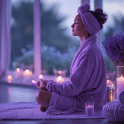 WAXSENSATION Paraffinbad Set SmartSilk -Nagelgeräte Geschäft nd24naildesign 42631 a woman in a bathrobe meditating home spa a195d82b 2ffa 4f90 988e 49fb00da91b1