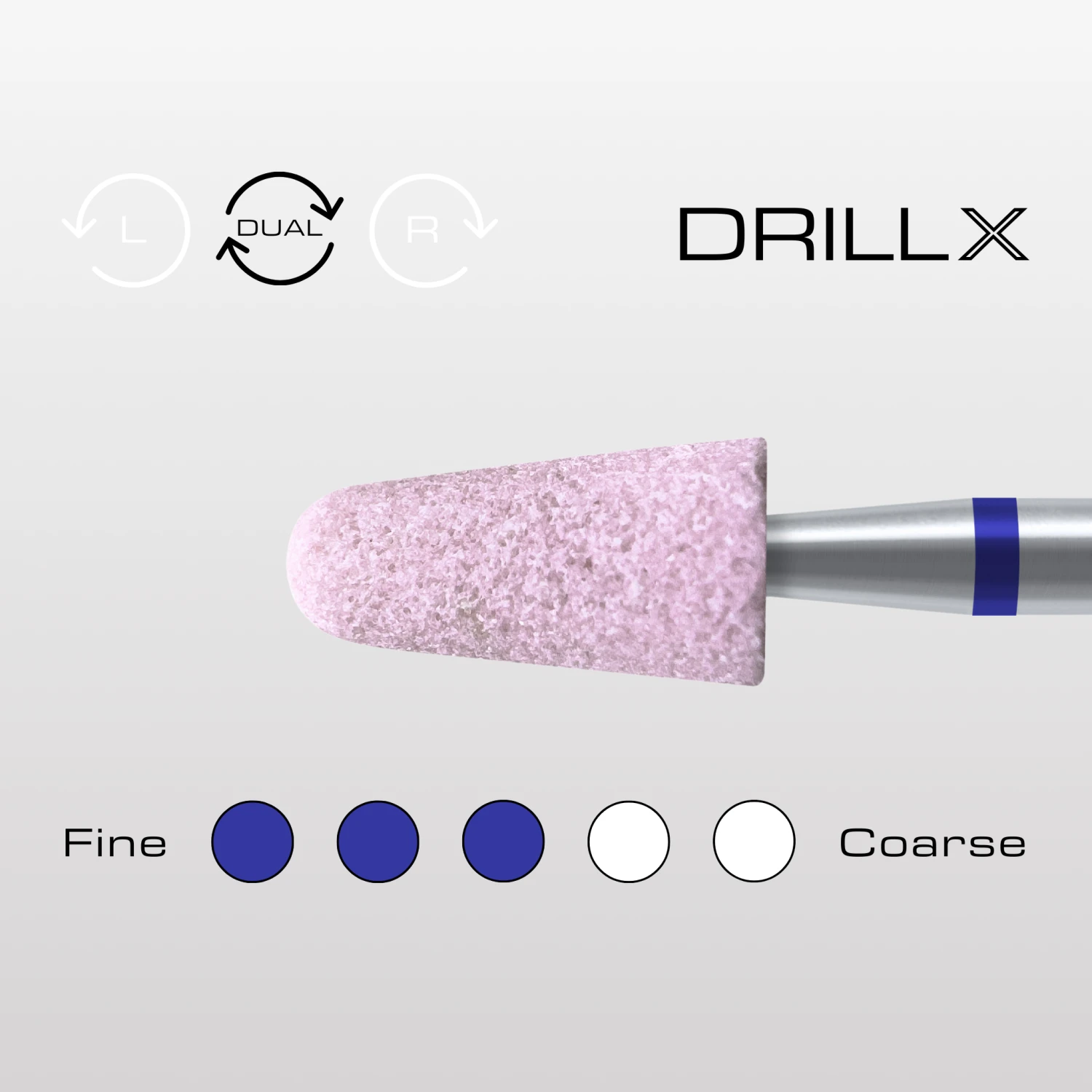 DRILLX Premium Manicure Polish Bit Medium 3 DRILLX Premium Manicure Polish Bit Medium